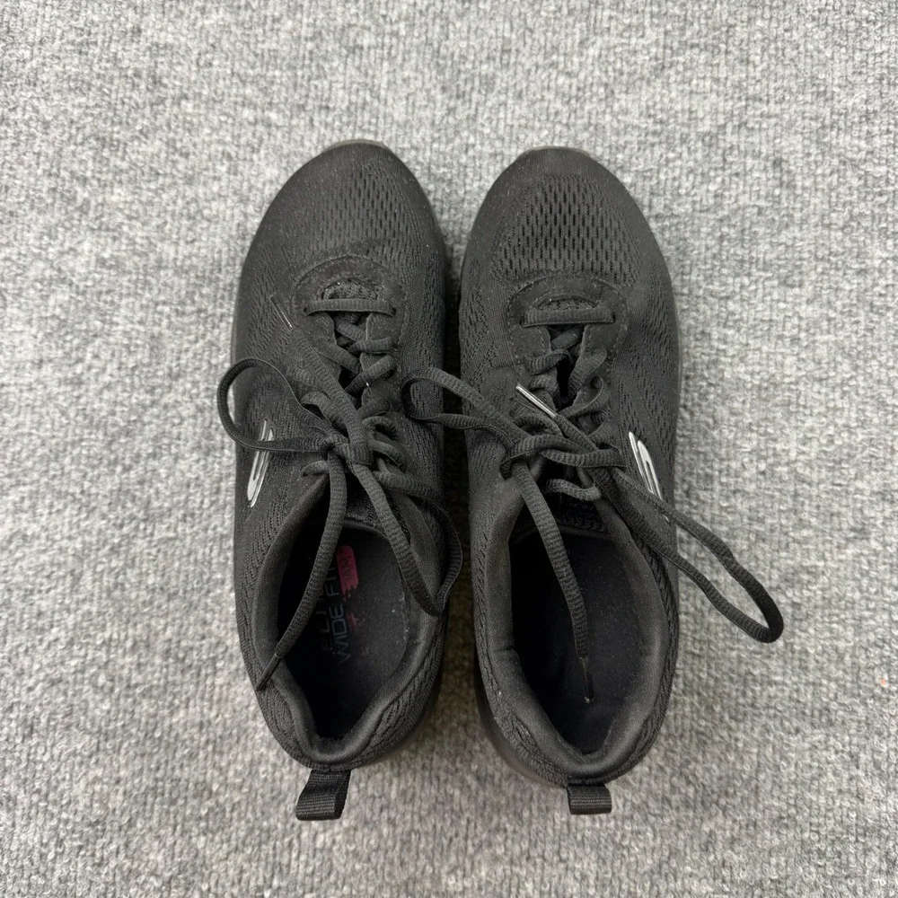 Skechers Bobs Squad Chaos Face Off Black Sneakers Womens 7.5 Wide 58719WR